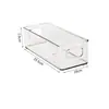 Caja de Almacenamiento Grande para Escritorio, Canasta Transparente para Cosméticos, Cajón para Dormitorio, Organizador de Mascarillas Faciales, Estante para Snacks y Artículos Varios