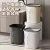 Papelera de Lujo Ligero de Gama Alta para el Hogar Tamaño Grande Gran Capacidad Papelera para Baño Inodoro Papelera para Sala de Estar