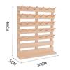 Armazenamento de madeira maciça de pinho transfronteiriço Rack de carretel dobrável Linha de costura Carretel de linha de cera Rack de armazenamento de linha Rack de armazenamento de madeira