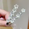 Pinza para el pelo de pétalos de perla y pedrería estilo coreano para mujer, pasador lateral versátil, pinza para flequillo, pinza de cocodrilo, nuevo modelo 2026