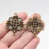 37X30Mm 4,6g Multicor DIY Acessórios Vintage Conectores para Brincos