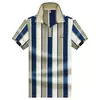 Camiseta de Manga Corta Rayada con Cremallera Bordada para Hombre, Estilo Business Casual Holgado, Selección Diaria para el Trabajo P
