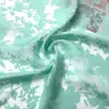 Tecido de Organza de Algodão e Linho com Flores Cortadas em Vidro Mergulhado Semi-transparente Green Witch Hollow Tecido para Vestido Hanfu