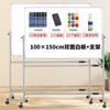 Suporte para Quadro Negro Quadro Branco Placa Móvel Quadro Branco Magnético Placa de Exibição Dupla Face Ensino Doméstico Escritório Escrita