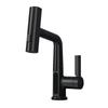 Cinza Gun Alemão display digital chuva voando lavatório de banheiro universal levantamento puxar rotativo cascata torneira de pia quente e fria