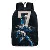 Mochila Messi Mundial de Fútbol Alrededores Mochila Escolar para Estudiantes Gran Capacidad Poliéster Mochila Reductora de Carga Bolsa para Computadora Dibujos Animados