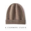 Chapéu de Cashmere para Homens, Gorro de Lã Quente de Inverno para Exterior de Cor Sólida, Chapéu Headwrap da Moda Versátil Casual Streetwear