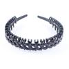 Moda Cabelo Prensado Masculino Esportes Headband Simples Onda Traseira Cabeça Preto Denteado Onda Feminino Acessórios Para Cabelo Facial