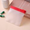 Bolsa de viagem EVA com zíper 7,5*7,5 fosco bolsa de comprimidos de EVA para vitaminas bolsa de armazenamento autovedante