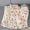 Otoño/Invierno 2026 Celebridad de Internet Múltiples Estilos Algodón Nube Delgado Dulce Pijama Manga Larga Pantalón Largo Ropa de Casa Conjunto de Dos Piezas