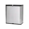 Cubo de Basura de Acero Inoxidable para Cocina Montado en Pared con Tapa Deslizante para Hogar, Cubo de Basura de Escritorio para Puerta de Gabinete de Baño de Lujo Ligero Venta al por Mayor