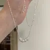 Prata Esterlina S925 Estilo Coreano Estilo Normcore Colar de Pérolas Feminino Luxo Acessível Elegante Nicho de Alto Padrão Versátil Tendência de Novos Acessórios