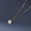 Nalan Plata S925 Lujo Ligero Versátil Diseño de Nicho Sentido de Alta Gama Delicado Diamante Incrustado Collar Cuadrado Y01826