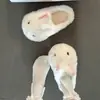 Lindas pantuflas de pelo de conejo 2026 para mujer, de punta cerrada, antideslizantes, modelo nuevo para uso diario en casa, pantuflas esponjosas cálidas y cómodas