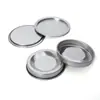Tapa de hojalata de 75 mm de diámetro interior, tapa selladora redonda hecha a medida para tubos de papel y latas de papel para alimentos y té, tapa selladora metálica a juego