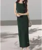 Nuevas Opciones de Color, Serie Commuter Texturizada, Vestido Commuter de Algodón y Lino Elegante de Gama Alta que Ceñe la Cintura Estilo Intelectual