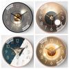 [12 pulgadas 30 cm] Reloj de pared moderno simple de luz y sombra para el hogar, sala de estar, dormitorio, silencioso, decorativo, reloj de tiempo