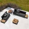 Sofá de Exterior de Teca de Diseñador Impermeable Resistente al Sol Muebles para Patio Villa Hotel Balcón Modelo de Exterior Sala Sofá