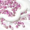 Fantasía Floral Vidrio Aurora Púrpura Cuentas Diy Hecho a Mano Casero Pulsera Collar con Cuentas Accesorios Decorativos