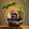 Fuente de Agua Decoración Estilo Chino Suerte Creativa Sala de Estar Entrada Oficina Humidificador Mudanza a Casa Nueva Regalo de Inauguración