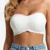 Sujetador strapless de encaje Zeriluna, Suave, Elegante y Delicado con Borde de Encaje, Transpirable, Realza la Apariencia del Tamaño, Sin Aros