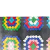 Tecido de Padrão Tricô Lã com Agulha Multicolorido Outono e Inverno Roupa de Tricô Casaco Tecido Pelúcia para Boneca Feito à Mão Espessado