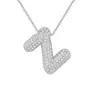 Collar Nuevo Estilo Europeo y Americano 2024 con Incrustaciones Collar de 26 Letras Burbuja Moda para Mujer Regalo de Cumpleaños Joyería