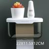Caja de pañuelos de pared para hogar cocina sala de estar creativa inodoro baño sin costuras boca abajo almacenamiento de pañuelos sin perforaciones