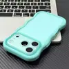 Funda de teléfono con acabado mate adecuada para Apple 17, iPhone 16 Pro Max, 15, TPU color transparente, olas grandes vibrantes