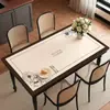 Mantel de Mesa de Comedor de Lujo Ligero Estilo Francés, Impermeable, Resistente al Aceite, Lavable, Mantel de Mesa de Café de Gama Alta, Resistente al Calor, Aislante Térmico, Protector de Mesa