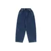 Calça jeans infantil, coleção outono/inverno 2026, casual, estilo retrô, acabamento lavado, calça comprida, adequada para crianças maiores, macia e confortável