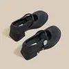Zapatos 2026 Nicho Punta Redonda Estilo Británico Diseño Primavera y Otoño Moda Femenina Boca Baja Moda Vintage Zapatos Estilo Francés