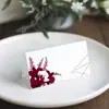 Tarjeta de Exhibición con Patrón Exquisito, Tarjeta de Mesa de Flores en Color Retro, Tarjeta de Mensaje Rellenable a Mano Lista de Fábrica Más Vendida