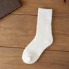 Meias Grossas Masculinas de Cano Médio Outono e Inverno Meias de Lã Extra Grossas Forradas com Fleece Meias de Algodão Quentes Absorventes de Suor Meias de Caxemira