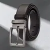 Cinturón de Cuero Genuino con Hebilla de Pasador, Moda Masculina Transfronteriza para Jóvenes y Adultos de Mediana Edad, Cinturón Casual de Negocios Versátil, Cinturón de Cuero para Pantalones al por Mayor