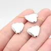 15X15X6.3Mm 3.4g Multicolor Colgante Pequeño DIY Material Hecho a Mano Corazón Agujero Pequeño Cuentas Cuentas Espaciadoras