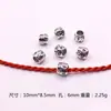 Accesorios para Joyería de Aleación DIY Cuentas de Bola Hueca de Plata Tibetana Cuentas Espaciadoras de Agujero Grande Cuentas Decorativas Cuentas de Linterna Cuentas de Calabaza