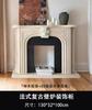 Gabinete para Placa de Cocina de Madera Maciza Estilo Francés Retro Simple Lujo Ligero Pasillo de Entrada Chimenea Sala de Estar Gabinete Decorativo de Pared para Placa de Cocina