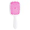 Peine Popular Transfronterizo de Malla Hueca tipo Panal Peine para Peinar el Cabello Niñas Hogar Portátil Peine Anti-Nudos