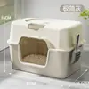 Caixa de Areia para Gatos Totalmente Fechada, Desodorante, Caixa de Areia para Gatos Extra Grande Anti-Salpicos, Gatinho Semi-Fechado Banheiro para Gatos Extra Grande