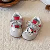 Antideslizantes Aliento de Otoño Transpirables Niñas Niños Suela Suave Zapatos Deportivos KT Nuevos Dibujos Animados Zapatos de Bebé Zapatos para Niños Pequeños Zapatos de Una Sola Tela