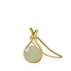 2024 TikTok Hot Selling Imitação Hetian Jade Fuk Bolsa Colar Feminino Leve Luxo High-end Jasper Vintage Moda Clavícula Corrente para Mulheres