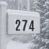 Pegatinas de números grandes autoadhesivas de 4 pulgadas resistentes a la escarcha para coches, barcos y uso en exteriores en invierno