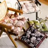 Almofada Simples e de Alta Qualidade para Cadeira, Almofada Grossa para Assento de Sala de Estar de Luxo Leve, Almofada para Cadeira com Estampa Vintage de Plantas e Flores
