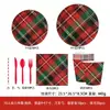Productos Nuevos Transfronterizos Fiesta Navideña Suministros Festivos Platos de Papel Vasos de Papel Servilletas Absorbentes Decoración de Mesa Vajilla en Stock
