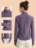 Traje de Yoga Weiman Otoño Invierno Au Li Rong Chaqueta Ajustada Generación de Calor Doble Cara Ropa Exterior Cálida con Bolsillos Top de Fitness para Mujer