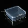 Caja de Almacenamiento Cuadrada de PP Transparente Elevada con Tapa Caja de Almacenamiento Cuadrada a Prueba de Polvo para Piezas Artículos Pequeños Caja de Material Organizador