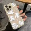 Diseño de cachorro lindo, adecuado para Apple 17 Pro Max/16/15, funda de teléfono iPhone 13/14 de dibujos animados transparente, a prueba de caídas