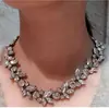 Explosiones de AliExpress Europa y Estados Unidos comercio exterior transfronterizo collar de flor de trigo y gema accesorios para mujer al por mayor generación X022