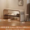 Banqueta estrecha para zapatos con zapatero integrado para recibidor, adecuada para sentarse y guardar zapatos, taburete pequeño con acolchado suave para uso doméstico